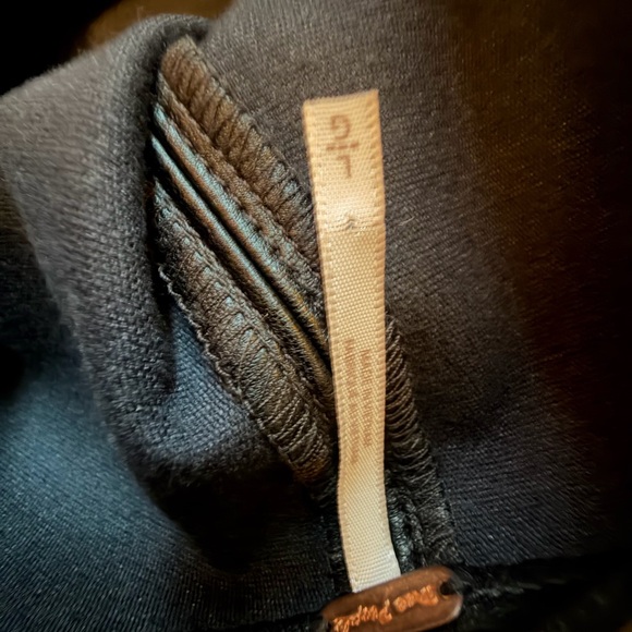 Free People Black Faux Leather Pinafore Dress - Picture 3 of 3